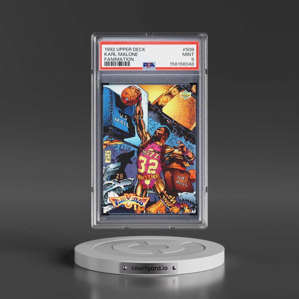 UPPER DECK Karl Malone コレクターウエア 1992 Karl Malone - Basketball Upper Deck PSA 9 MINT